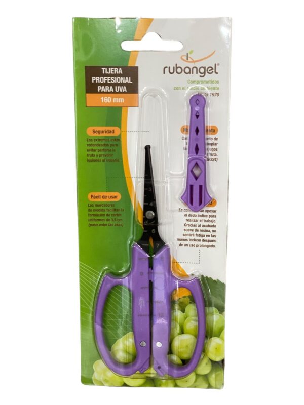 Tijera para limpiar uva y para raleo