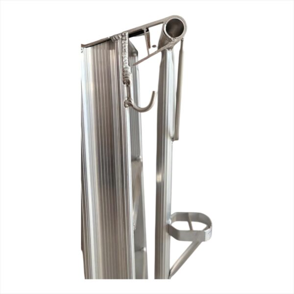  Escalera de aluminio ultraligera para recogida de fruta – 5 peldaños (150 cm/4kg))