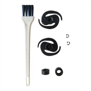 Kit completo 2 helices + 2 rodillos arrastre + escobilla limpieza